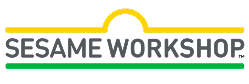 Sesame Workshop logo with "SESAME WORKSHOP" in gray uppercase letters, a yellow line arching above "WORKSHOP," and a green line below—perfect for resources on autism therapy near Orlando FL.
